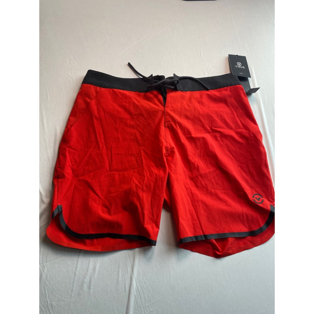 Virus Airflex II Active Shorts Mens Medium Red Black Training Gym ST25 New